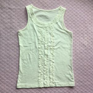 NWT, girls white tank top, size 7-8